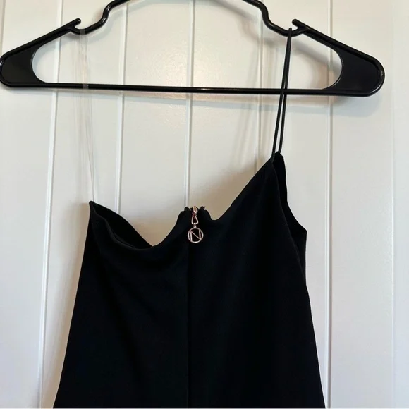 NWT NOOKIE designer LUST one shoulder black cocktail dress size S - Picture 5 of 7
